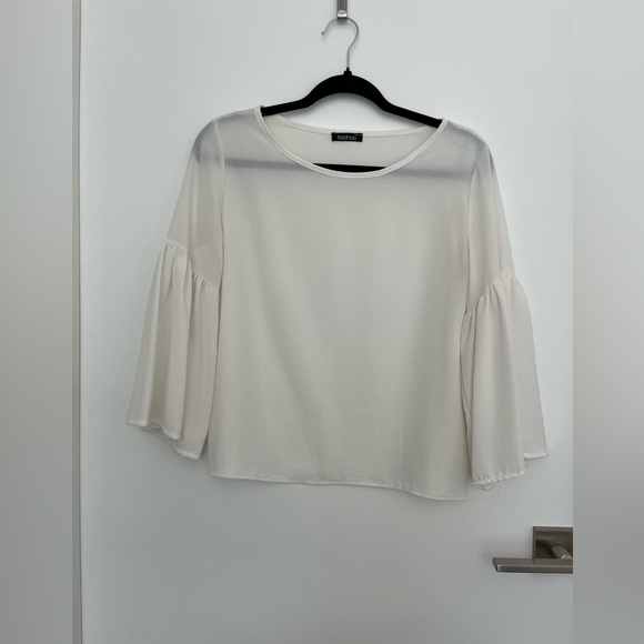 Boohoo long sleeve cropped blouse - Picture 1 of 3